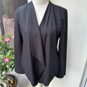 LOVE TREE. Open Black Jacket. Light Shoulder  Pads. Size M. Pockets.